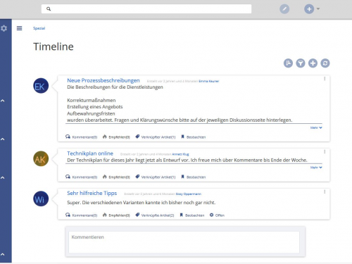 BlueSpice MediaWiki Screenshot