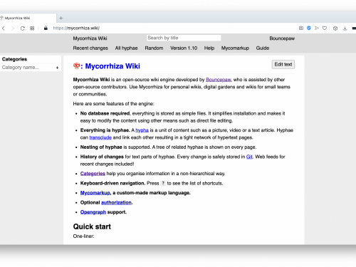 Mycorrhiza Wiki Screenshot
