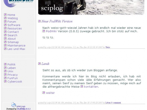 PodWiki Screenshot