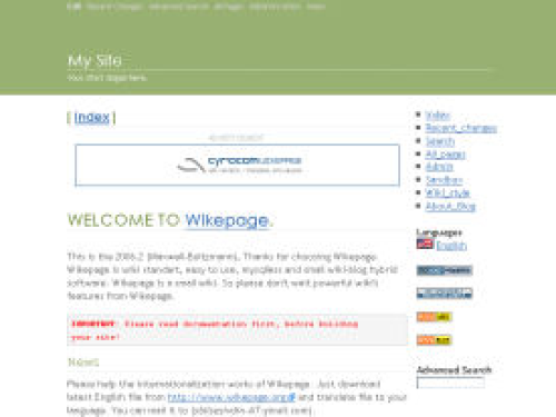 Wikepage Screenshot
